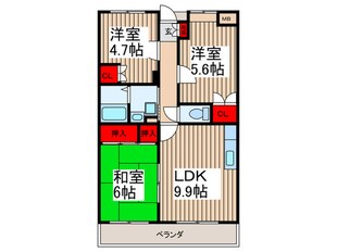 セブンハイツⅠの物件間取画像